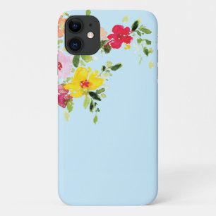 Funda Para iPhone 11 Flor silvestre florida acuarela