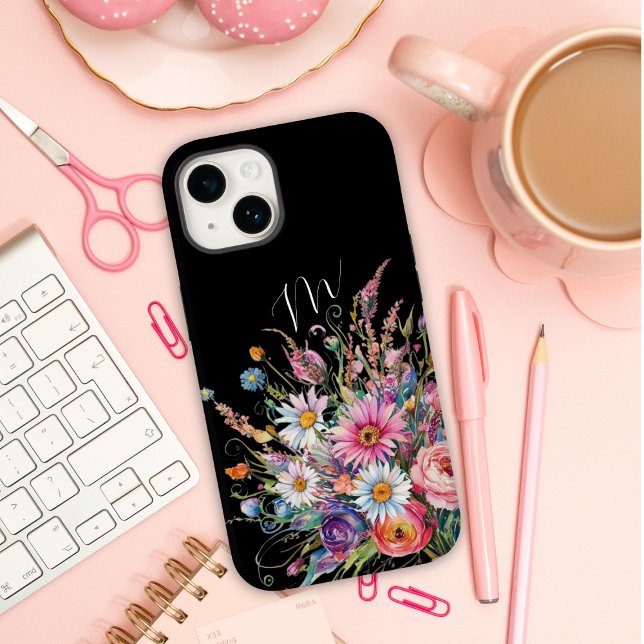 Funda De Case-Mate Para iPhone Flor silvestre negra (Subido por el creador)