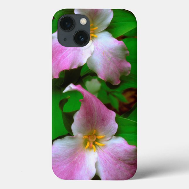 Funda De Case-Mate Para iPhone Flor silvestre trillium (Reverso)