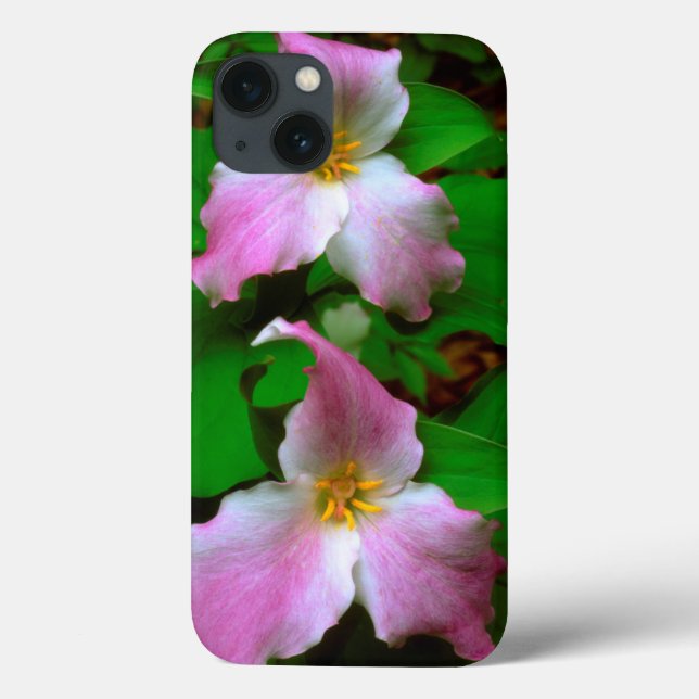 Funda De Case-Mate Para iPhone Flor silvestre trillium (Reverso)
