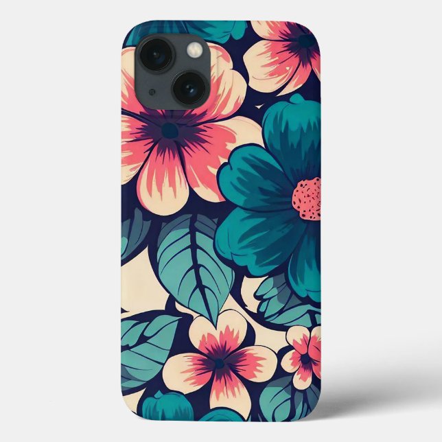 Funda De Case-Mate Para iPhone Flor tropical (Reverso)
