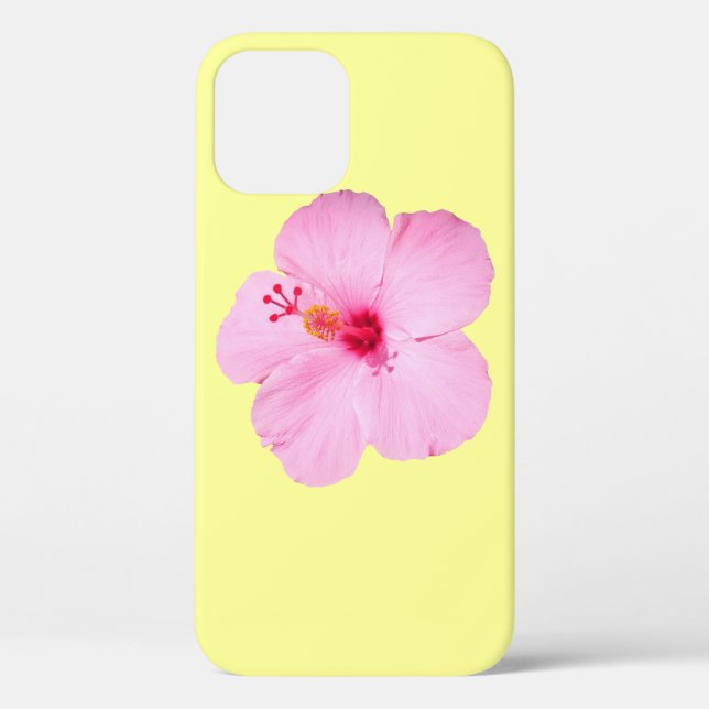 Funda De Case-Mate Para iPhone Flor tropical Hibiscus rosa (Reverso )