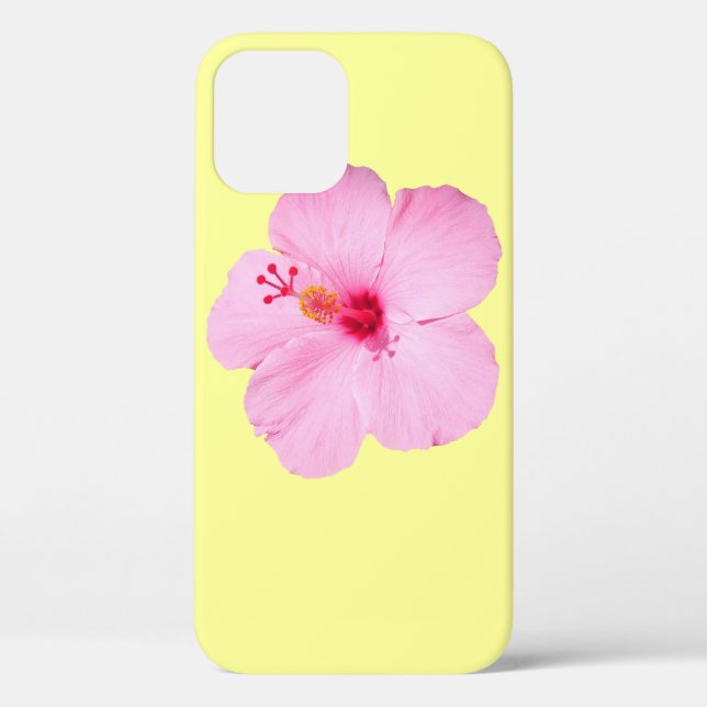 Funda De Case-Mate Para iPhone Flor tropical Hibiscus rosa (Reverso )