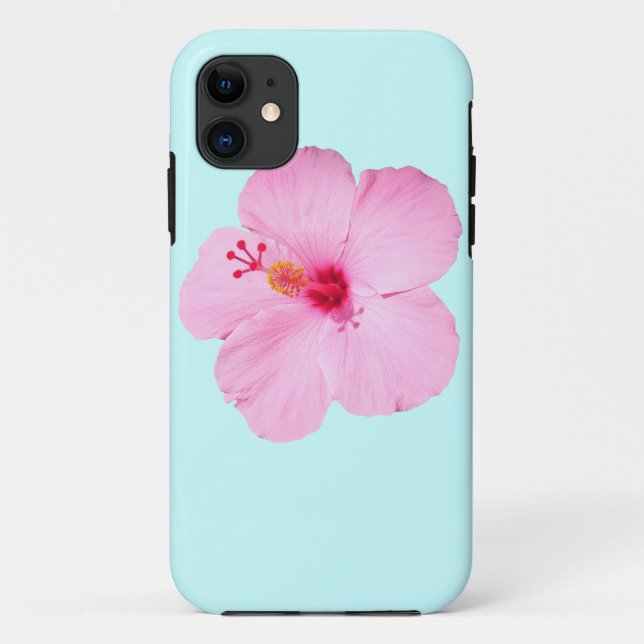 Funda De Case-Mate Para iPhone Flor tropical Hibiscus rosa (Reverso)