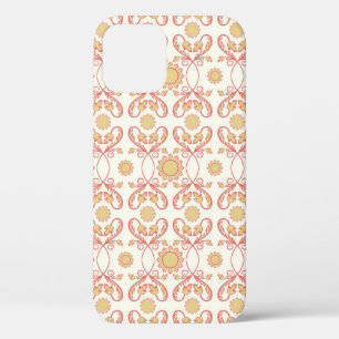 Funda Para iPhone 12 Flor vintage de fondo. Patrón floral sin soldadura