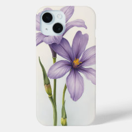 Funda Para iPhone 15 Flor violeta