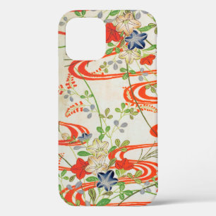 Funda Para iPhone 12 Flor y agua corriente, diseño japonés