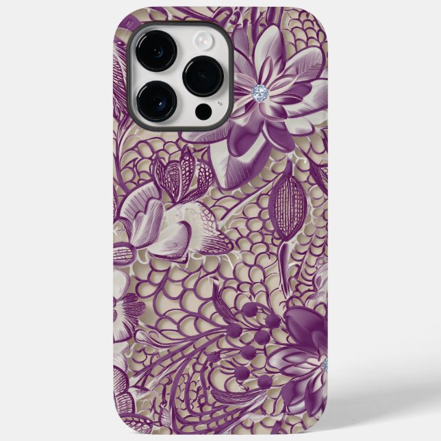 Funda De Case-Mate Para iPhone Flora encaje (Reverso )