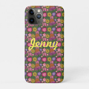 Funda Para iPhone 11 Pro Flora verde silvestre personalizada