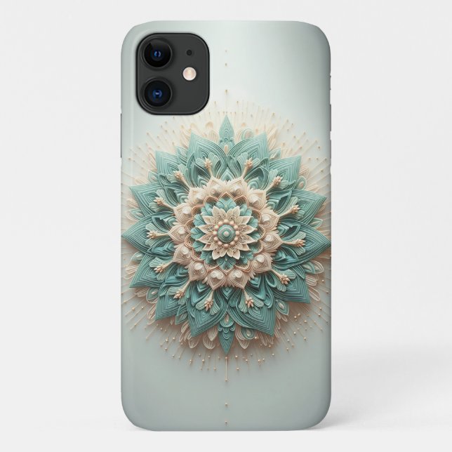 Funda De Case-Mate Para iPhone Floración Moderna Intrincada y en Capas - Elegante (Reverso)