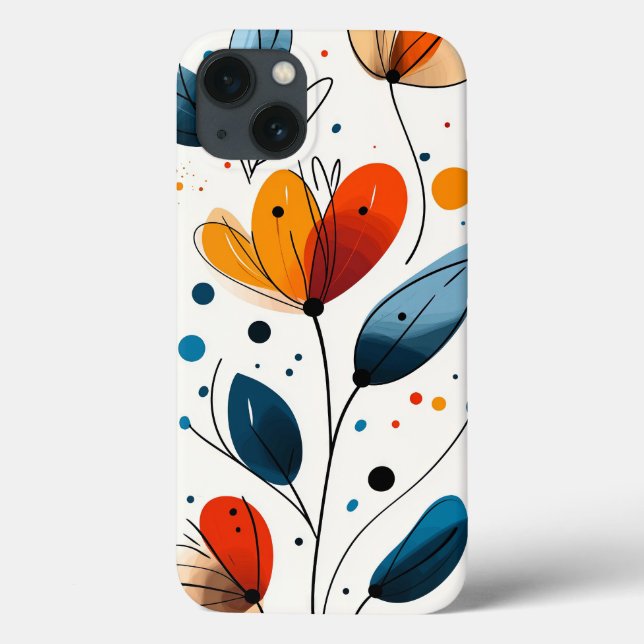 Funda De Case-Mate Para iPhone Floral (Reverso)