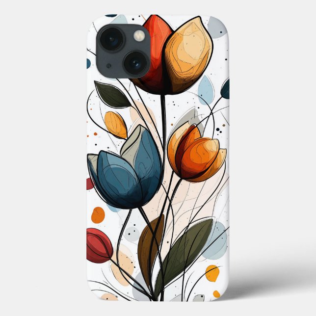 Funda De Case-Mate Para iPhone Floral (Reverso)