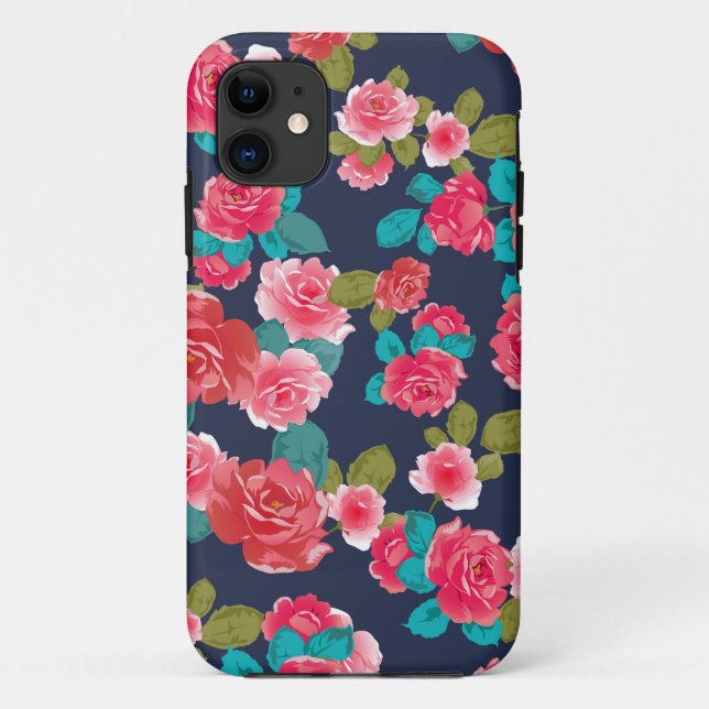 Funda De Case-Mate Para iPhone Floral (Reverso)