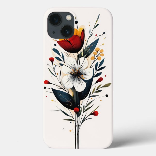 Funda De Case-Mate Para iPhone Floral (Reverso)
