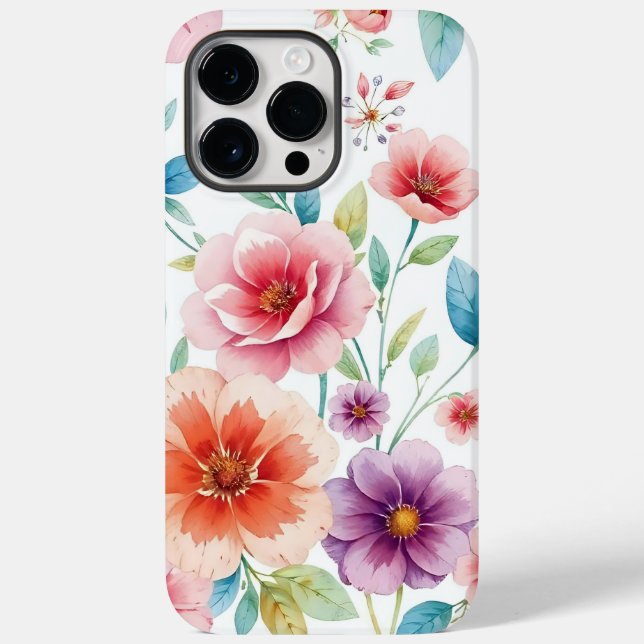 Funda De Case-Mate Para iPhone floral  (Reverso )