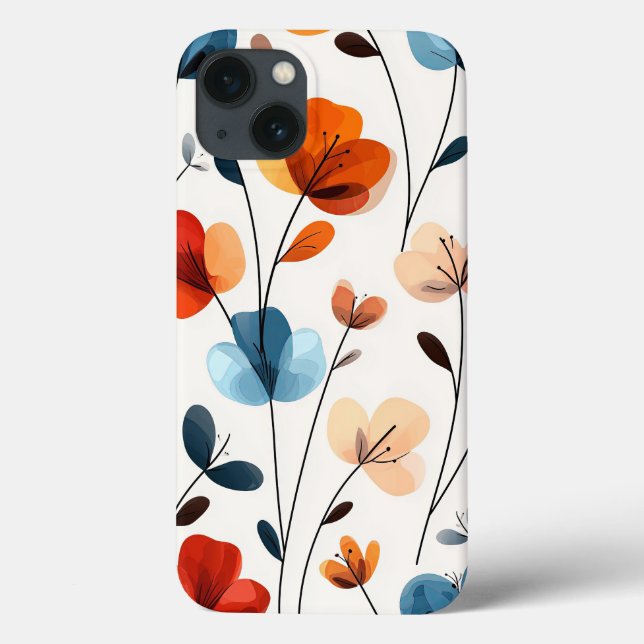 Funda De Case-Mate Para iPhone Floral (Reverso)