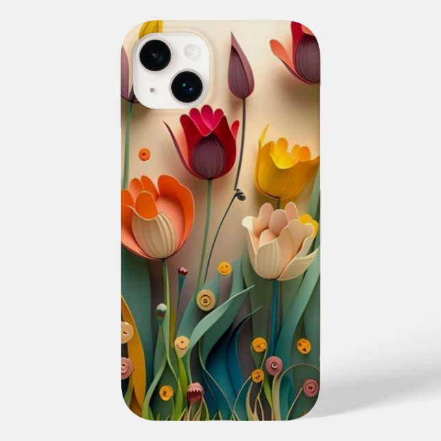 Funda De Case-Mate Para iPhone Floral (Reverso )