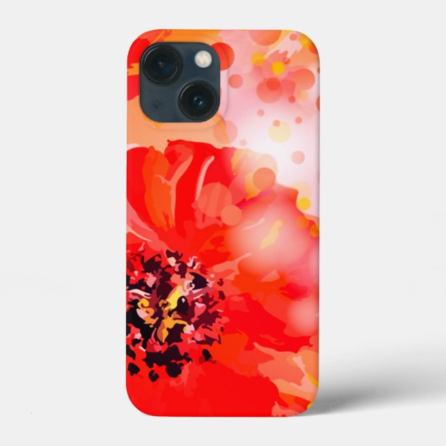 Funda De Case-Mate Para iPhone Floral abstracta grandiosa  (Reverso )