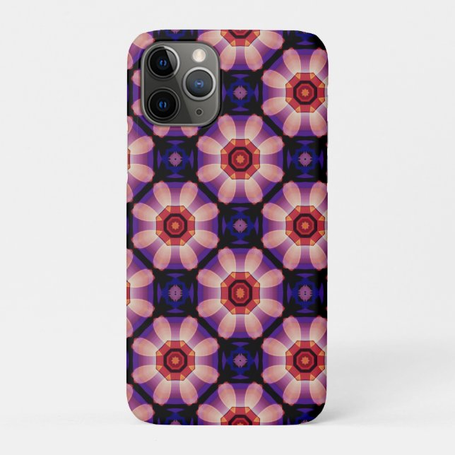 Funda De Case-Mate Para iPhone Floral Abstracto Geométrico (Reverso)