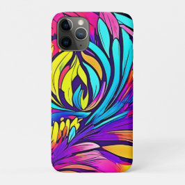 Funda Para iPhone 11 Pro Floral Abstracto Vibrante