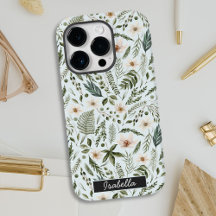 Floral Acuarela con Nombre Personalizado