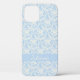 Funda De Case-Mate Para iPhone Floral azul claro en el país francés personalizada (Back)