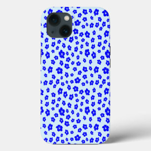 Funda Para iPhone 13 Floral azul marino Hibiscus