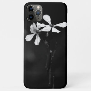 Funda Para iPhone 11 Pro Max floral blanca y negra mínima