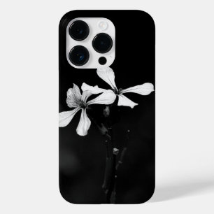 Funda Para iPhone 14 Pro De Case-Mate floral blanca y negra mínima