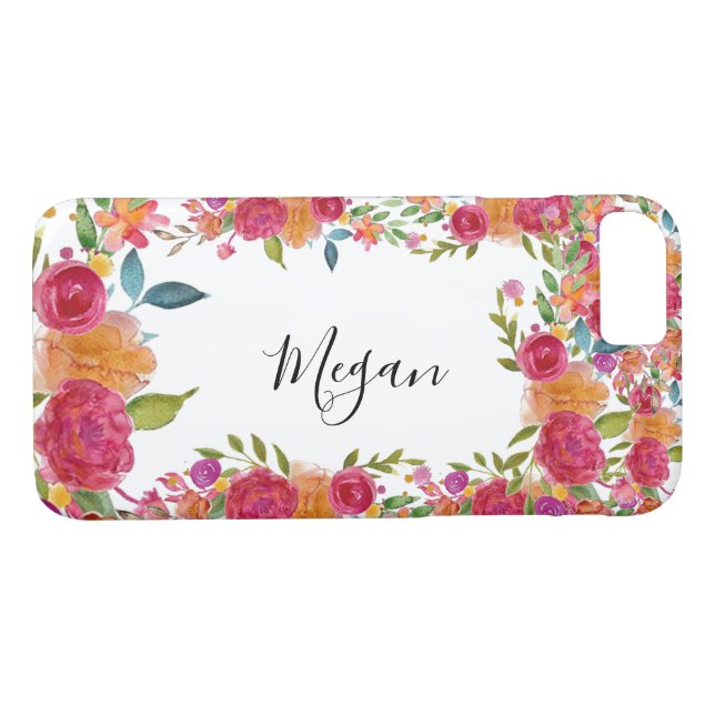 Funda De Case-Mate Para iPhone Floral caprichosa (Reverso (horizontal))