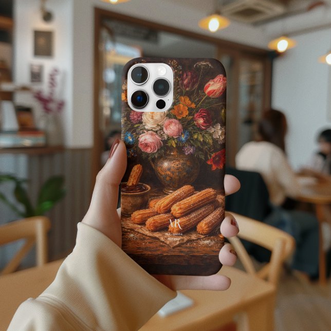 Funda De Case-Mate Para iPhone Floral Churros Still Life | Monogram (Subido por el creador)