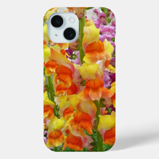 Funda Para iPhone 15 Floral colorida de Snapdragons