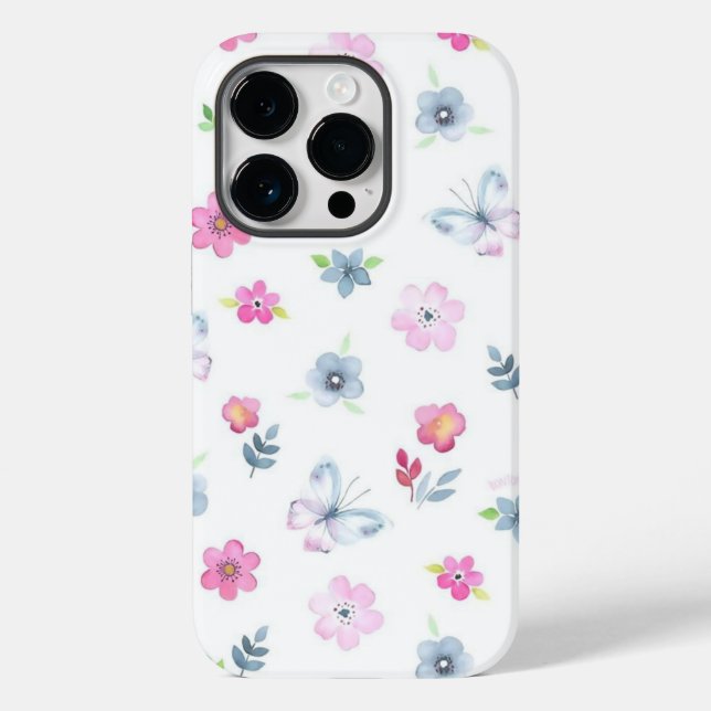 Funda De Case-Mate Para iPhone Floral colorido (Reverso )