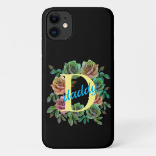 FUNDA PARA iPhone 11 FLORAL DADDY PERSONALIZADO CARTA