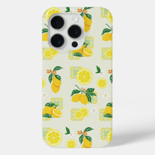 Funda Para iPhone 15 Pro Floral de Limón
