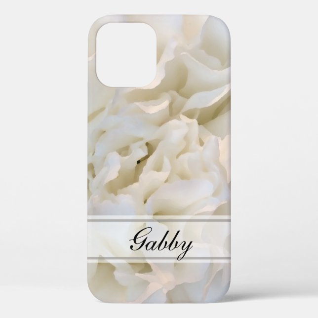 Funda De Case-Mate Para iPhone Floral de los Carlones Blancos (Reverso )