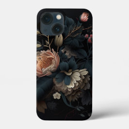 Funda Para iPhone 13 Mini Floral de medianoche