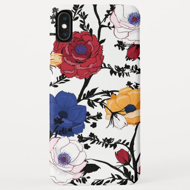 Funda De Case-Mate Para iPhone Floral de moda (Reverso)