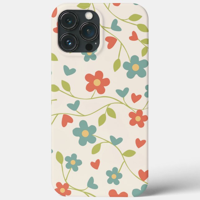 Funda De Case-Mate Para iPhone Floral de primavera (Reverso )