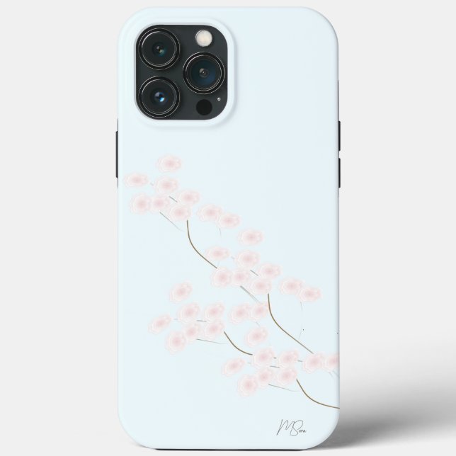 Funda De Case-Mate Para iPhone Floral de Rubor (Reverso )