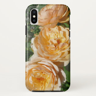 Funda Para iPhone XS Floral de Trío de Rosas de Peach