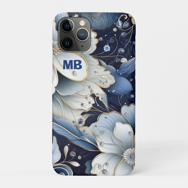Funda De Case-Mate Para iPhone Floral elegante (Reverso)