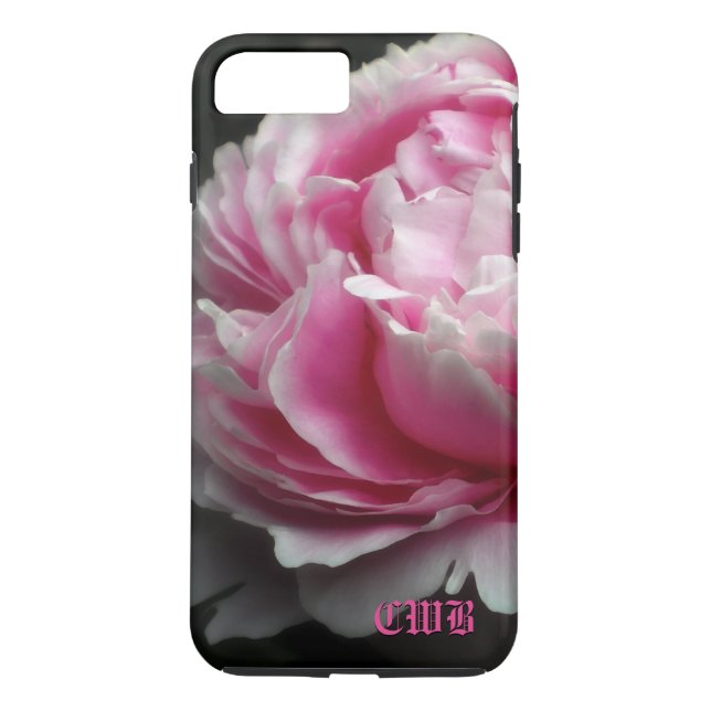 Funda De Case-Mate Para iPhone Floral elegante del Peony suave (Reverso)