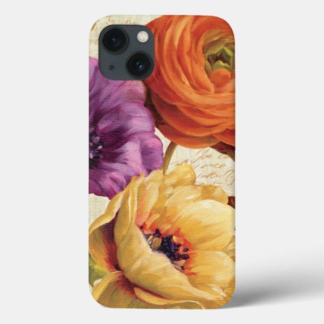 Funda De Case-Mate Para iPhone Floral en la plena floración (Reverso)