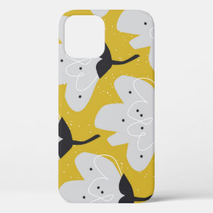 Funda Para iPhone 12 Floral escandinava: diseño de cosecha manual