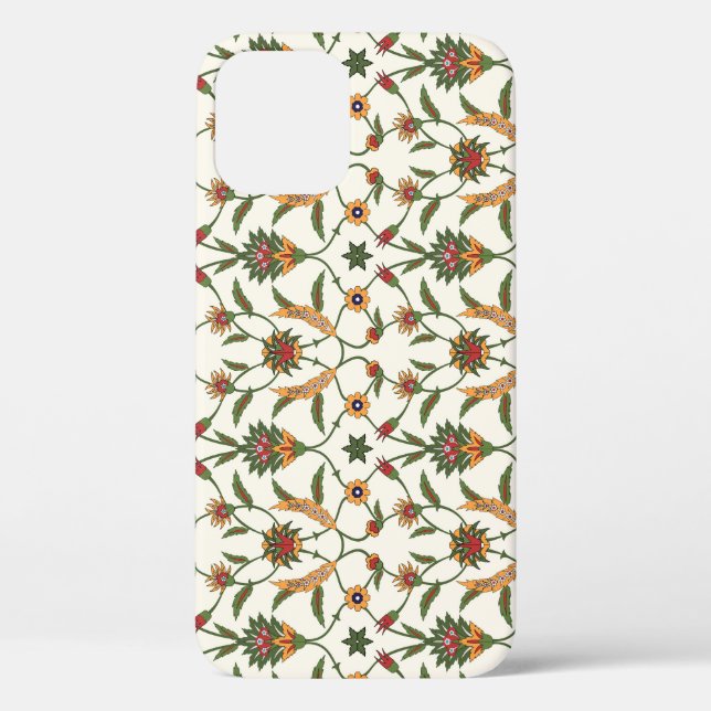 Funda De Case-Mate Para iPhone Floral Étnica: Elegante y Seamless Ornament. (Reverso )
