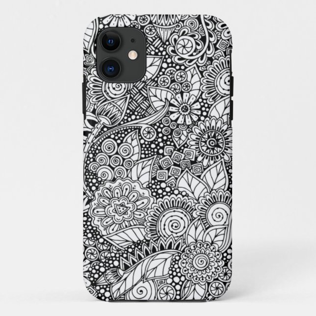 Funda De Case-Mate Para iPhone Floral étnico inspirado (Reverso)