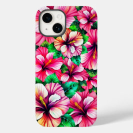 Funda Para iPhone 14 De Case-Mate Floral feliz de Hibiscus Hawaii