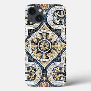 Funda Para iPhone 13 Floral geométrica artesanal