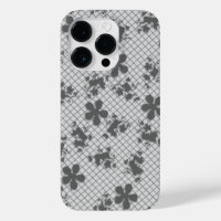 Floral gris de encaje Samsung Galaxy S6, fuerte